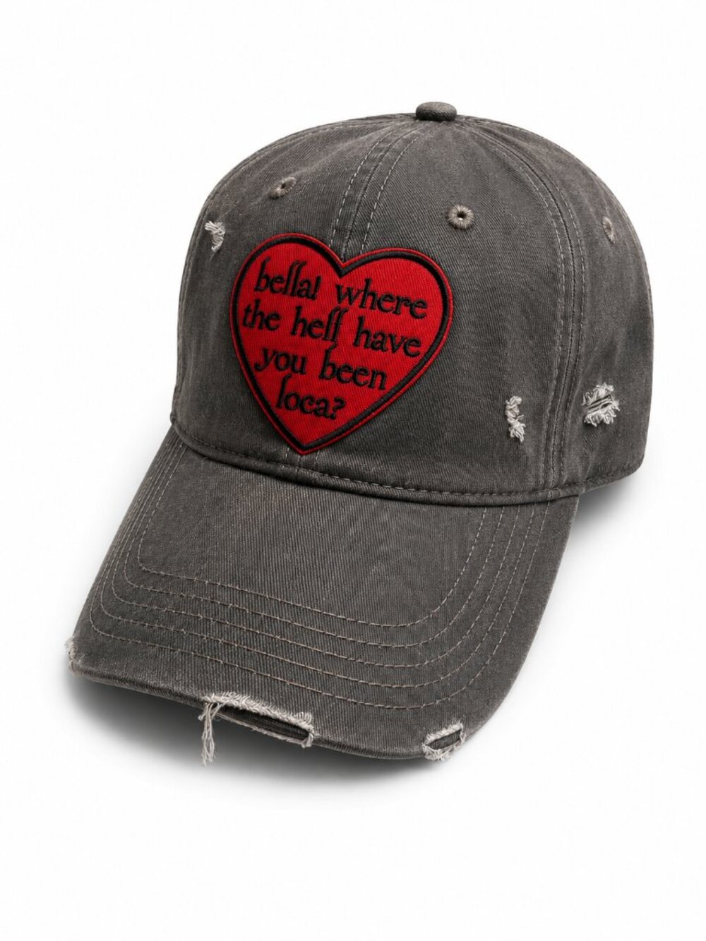 Twilight Saga Custom Edward Quote Gray Distressed Adjustable Hat
